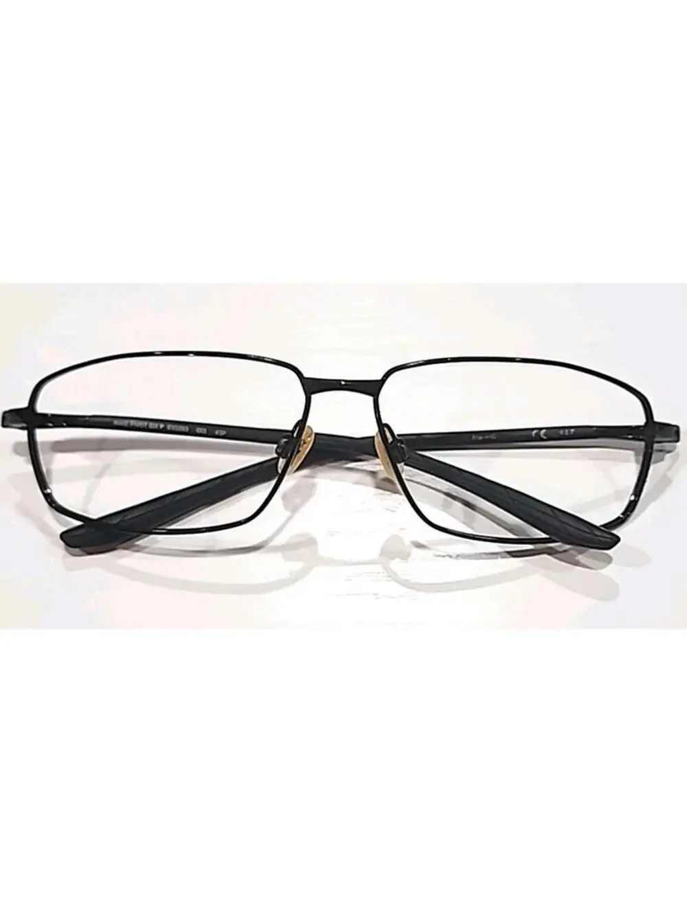 Nike EV1093 001 Pivot Six No Lenses Black Metal Rectangle Sunglasses Frame